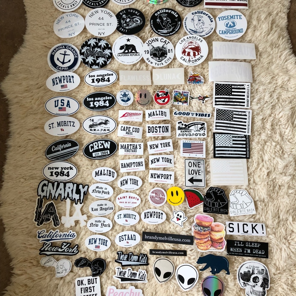 50 Brandy Melville stickers!